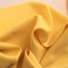 Tissu crepe envers satin en laine jaune