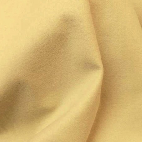 Tissu flanelle de laine beige jaune