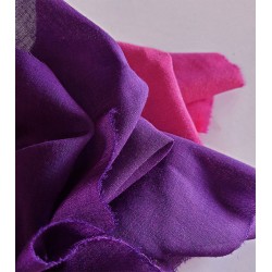 Tissu voile en laine viscose violet