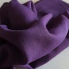 Tissu voile en laine viscose violet