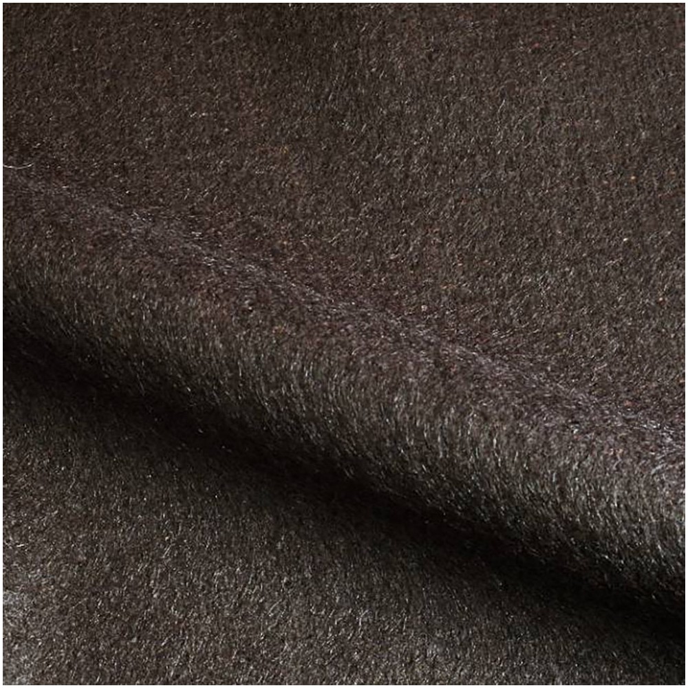 Tissu uni mohair marron