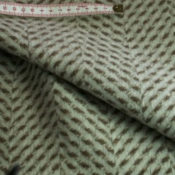 Drap de laine chevron beige