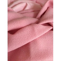 Tissu en laine bouclet rose